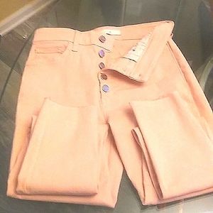 NWOT! Joes jeans, blush pink, high waist, raw hem Sz.27. 5 pocket.
